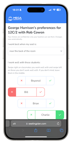 Mega seating plan classroom seating chart generator